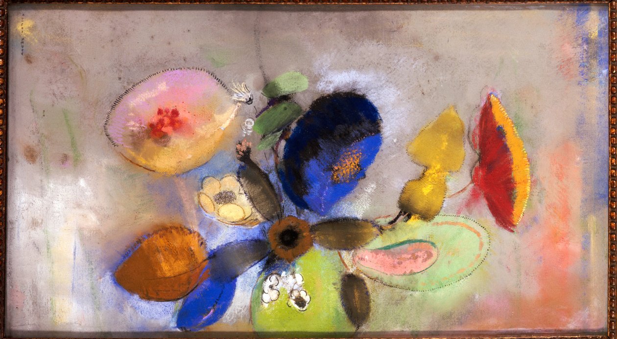 Çiçekler, 1907-10 by Odilon Redon