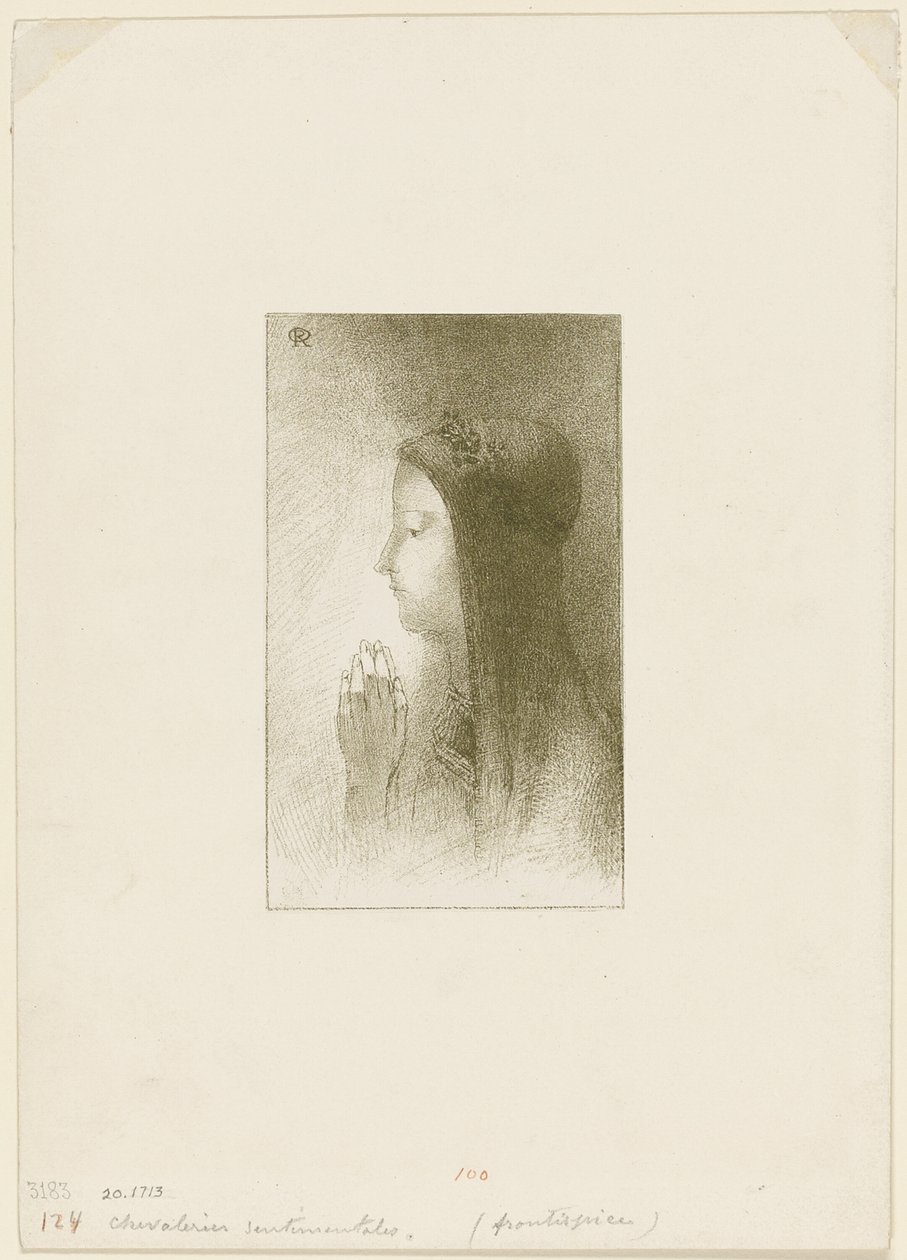Ferdinand Hérold tarafından Chevaleries duygusalları için ön yazı by Odilon Redon