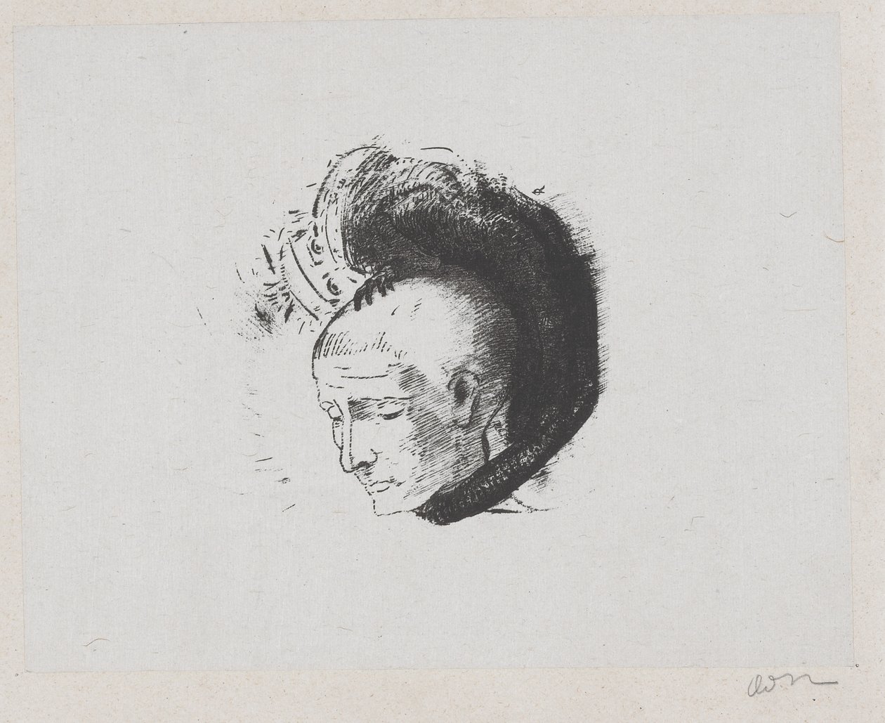 Andre Mellerio'nun 'Resimde İdealist Hareket' adlı eserinin ön parçası by Odilon Redon