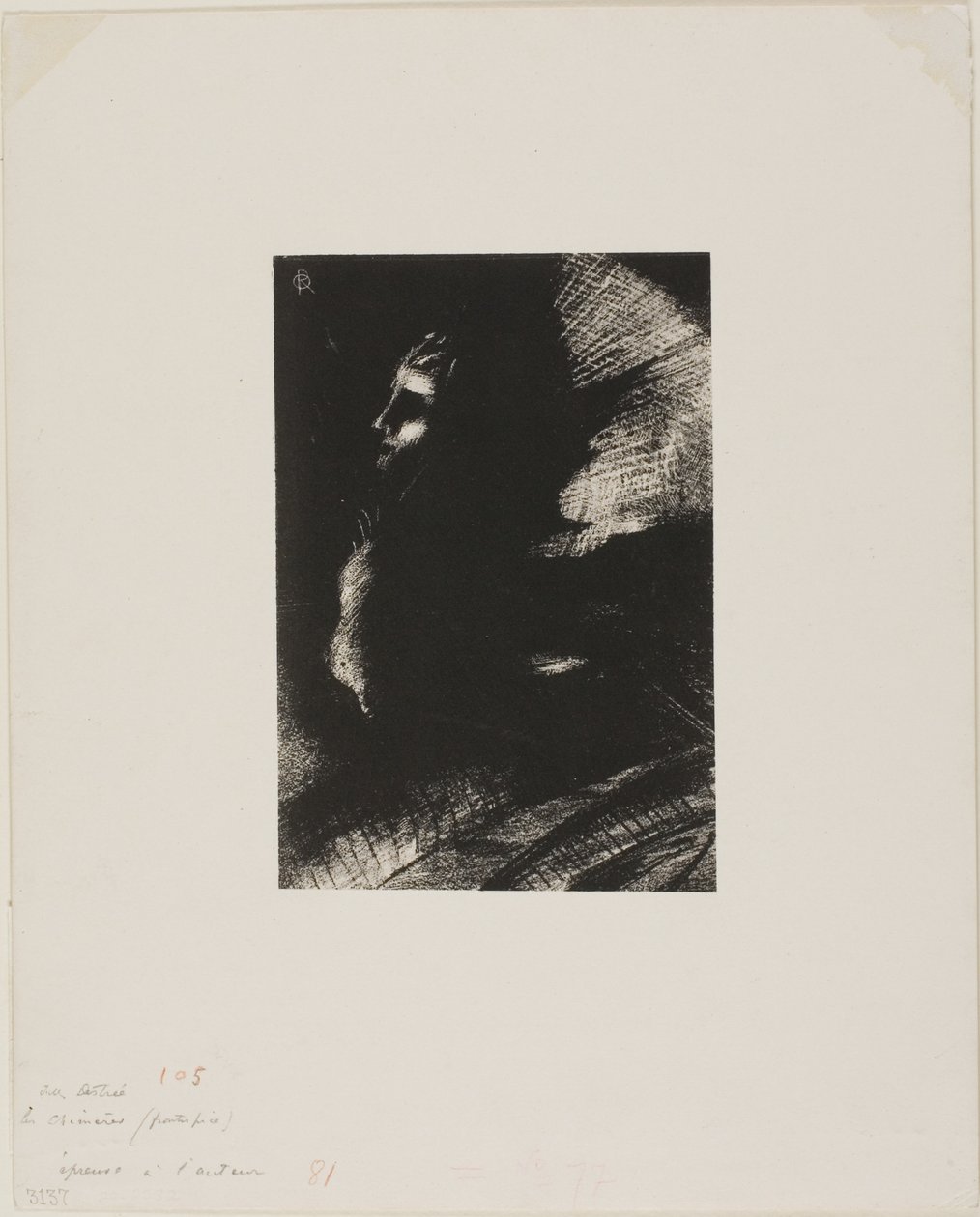 Jules Destrée tarafından Les Chimères için ön yazı by Odilon Redon