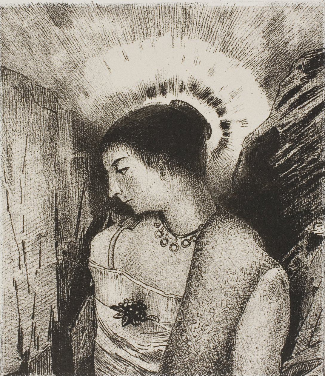 İşte İyi Tanrıça, Dağların Idaean Anası, levha 15/24 by Odilon Redon
