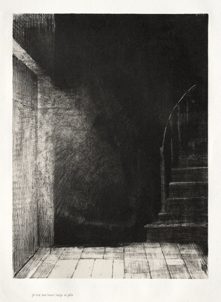 Bir Işık Parlaması Gördüm, Büyük ve Soluk by Odilon Redon