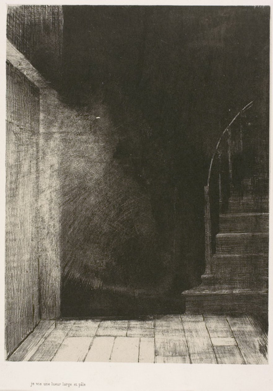 Bir Eldi, Görünüşte Benimki Kadar Et ve Kan, plaka 4/6 by Odilon Redon
