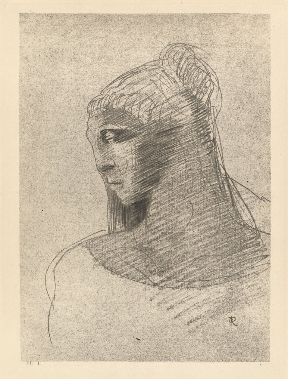Sana gece mahzeni kadar tapıyorum. Ey hüzün vazosu, ey büyük suskunluk by Odilon Redon