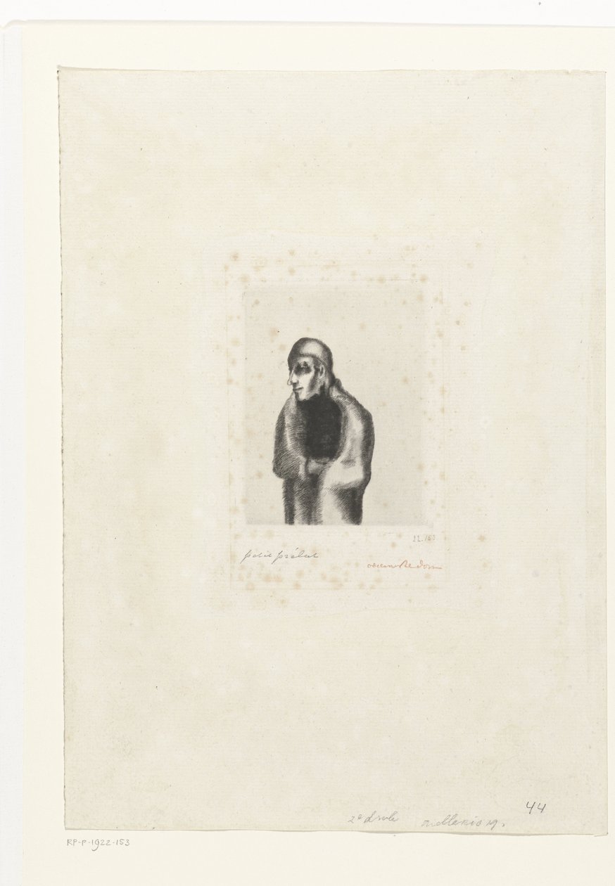 Kleine prelat Küçük Prelate (nesne üzerindeki başlık) by Odilon Redon