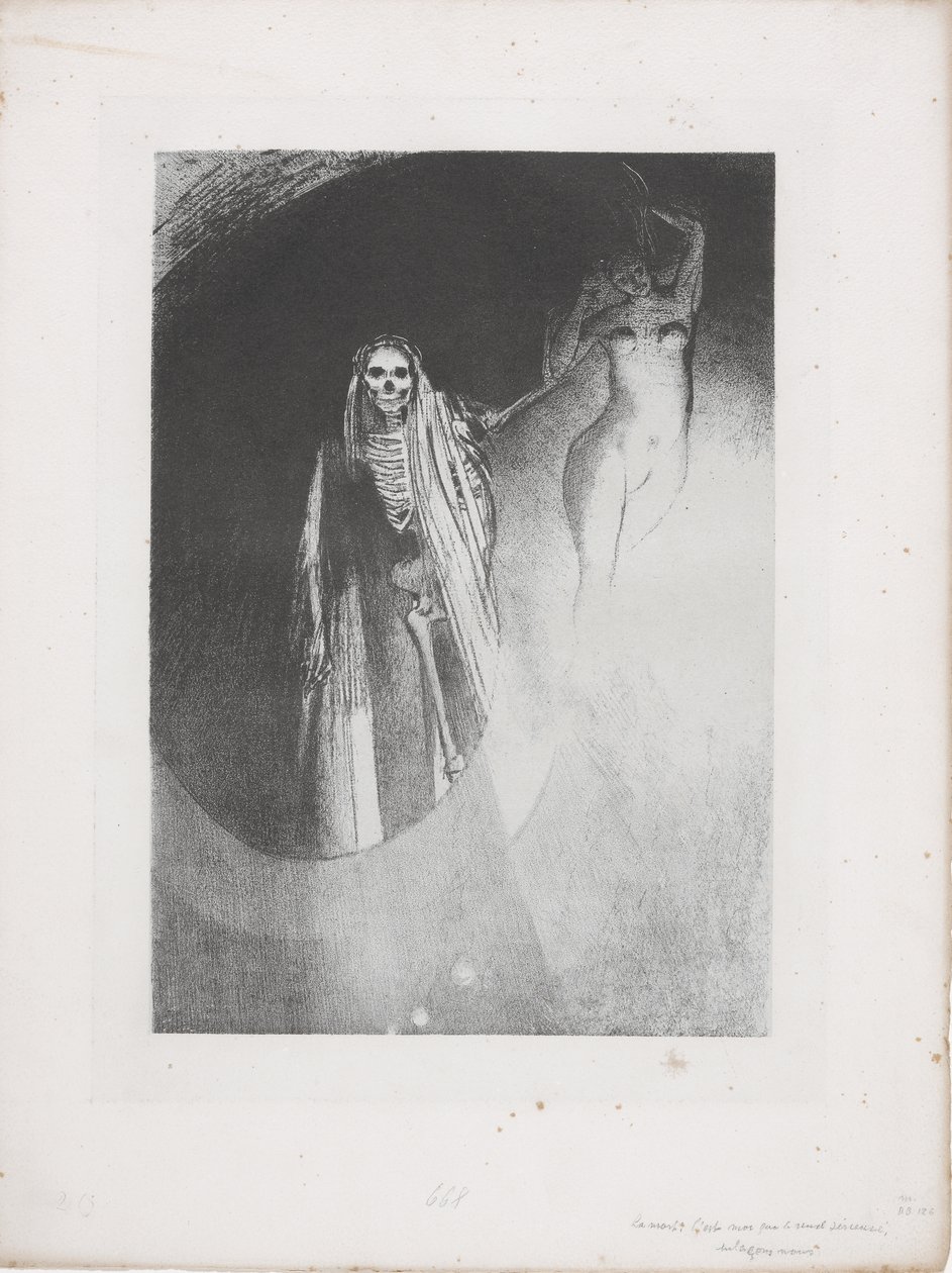 Ölüm: 'Seni ciddi yapan benim;..' by Odilon Redon