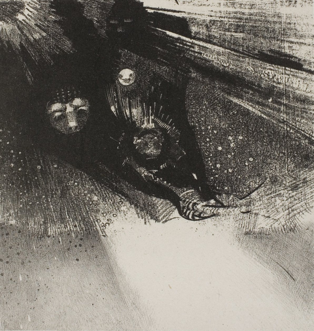 Larva Çok Kansız ve Çok İğrenç, plaka 5 / 6 by Odilon Redon