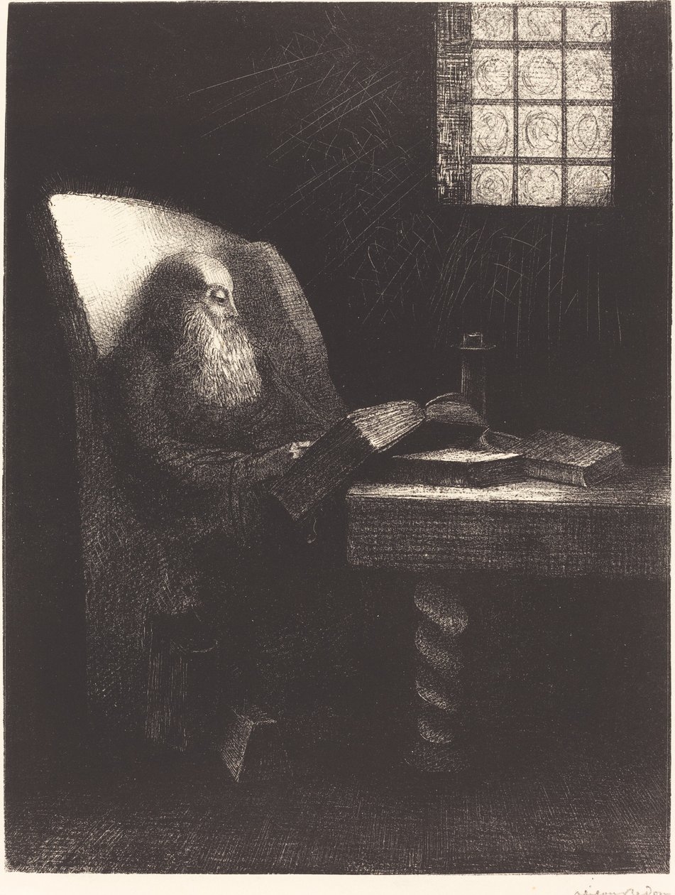 Le Liseur (Okuyucu) by Odilon Redon