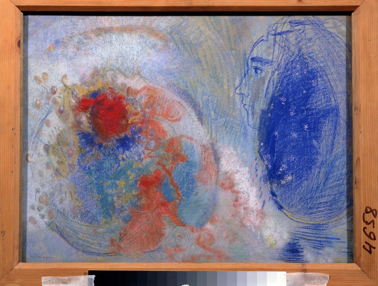 ""Le jour et la nuit"" (Gece ​​ve gündüz) Aydınlık ve karanlık alegorisi. Odilon Redon