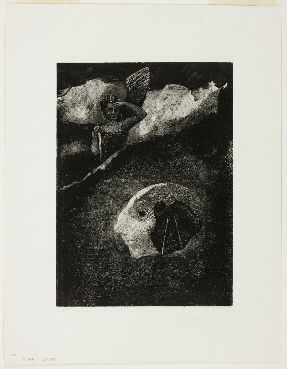 Limbo, In Dreams'den dördüncü plaka by Odilon Redon
