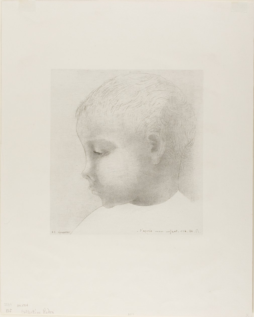 Benim çocuğum by Odilon Redon