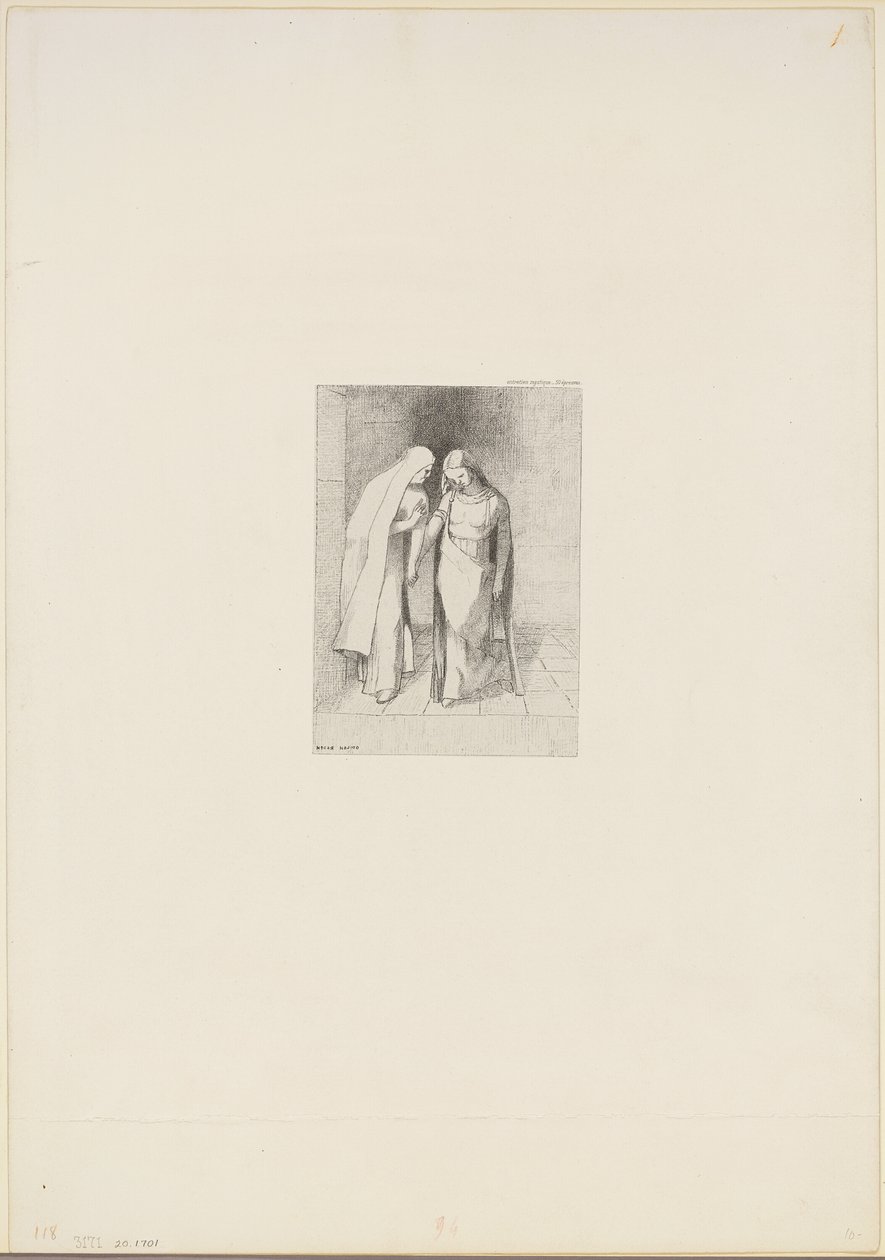 mistik konuşma by Odilon Redon