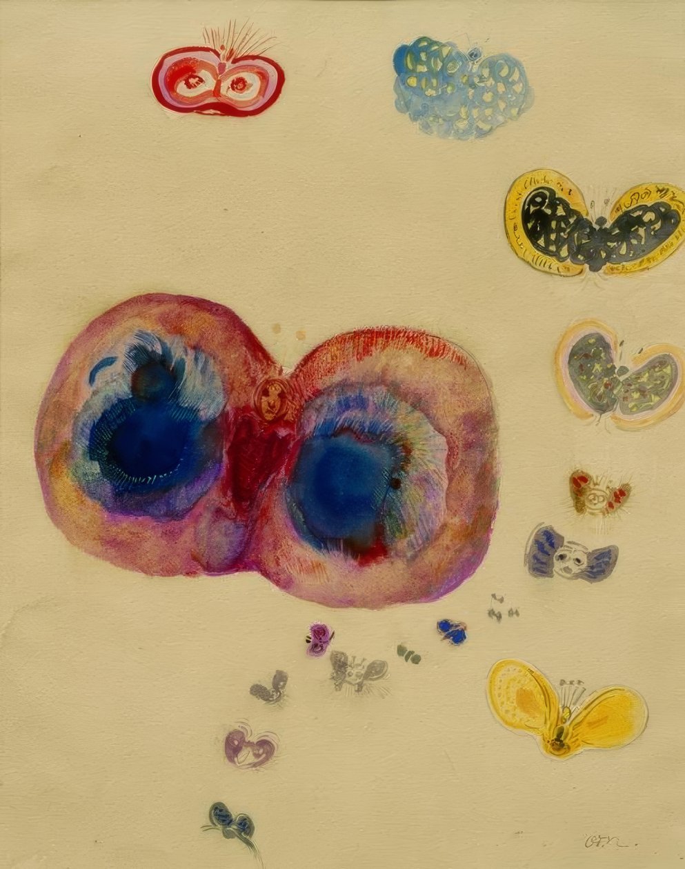 kelebekler by Odilon Redon