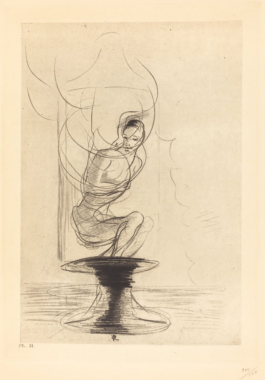 Bazen insan eski bir anı şişesi bulur, bu nedenle tüm yaşamda geri dönen bir ruh çıkar. by Odilon Redon