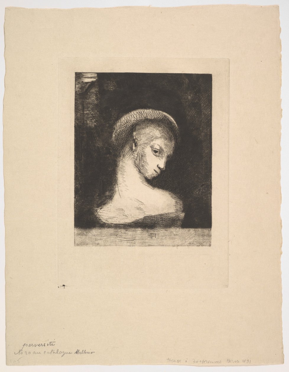 Sapkınlık, 1891. by Odilon Redon