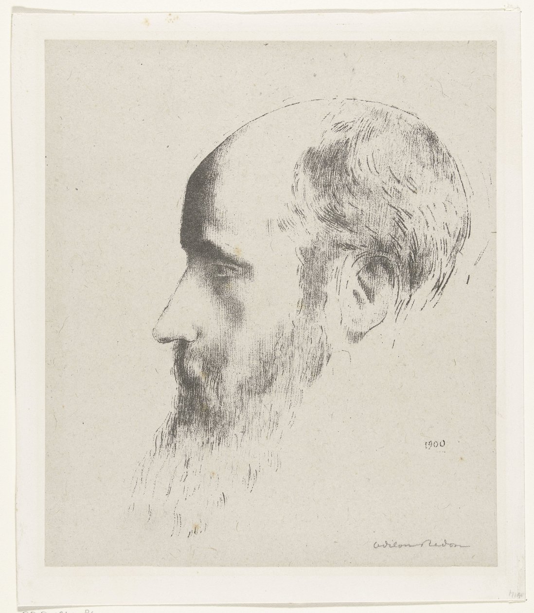 Edouard Vuillard'ın Portresi by Odilon Redon