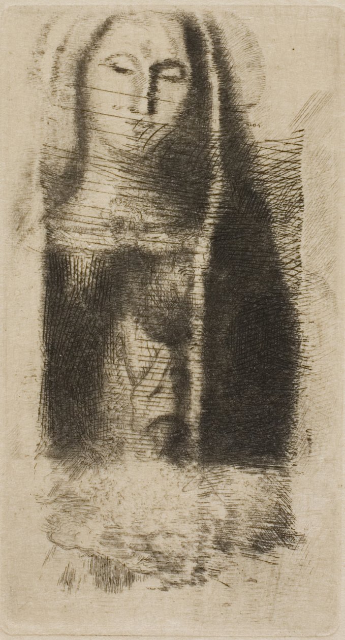 Prenses Maleine (Küçük Madonna) by Odilon Redon