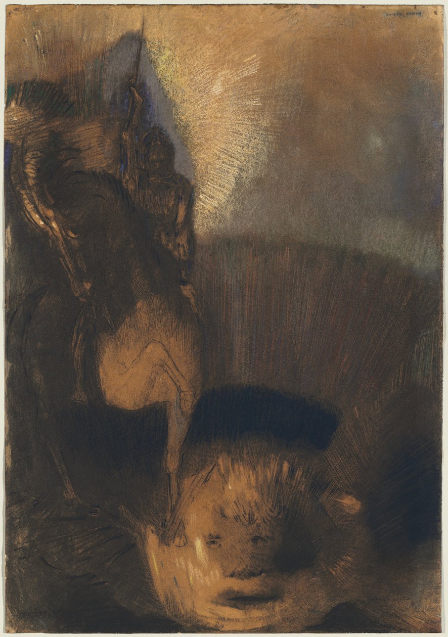 Aziz George ve Ejderha by Odilon Redon