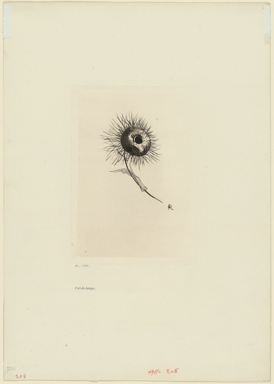 Kuyruk parçası, plaka 9 / 9 by Odilon Redon