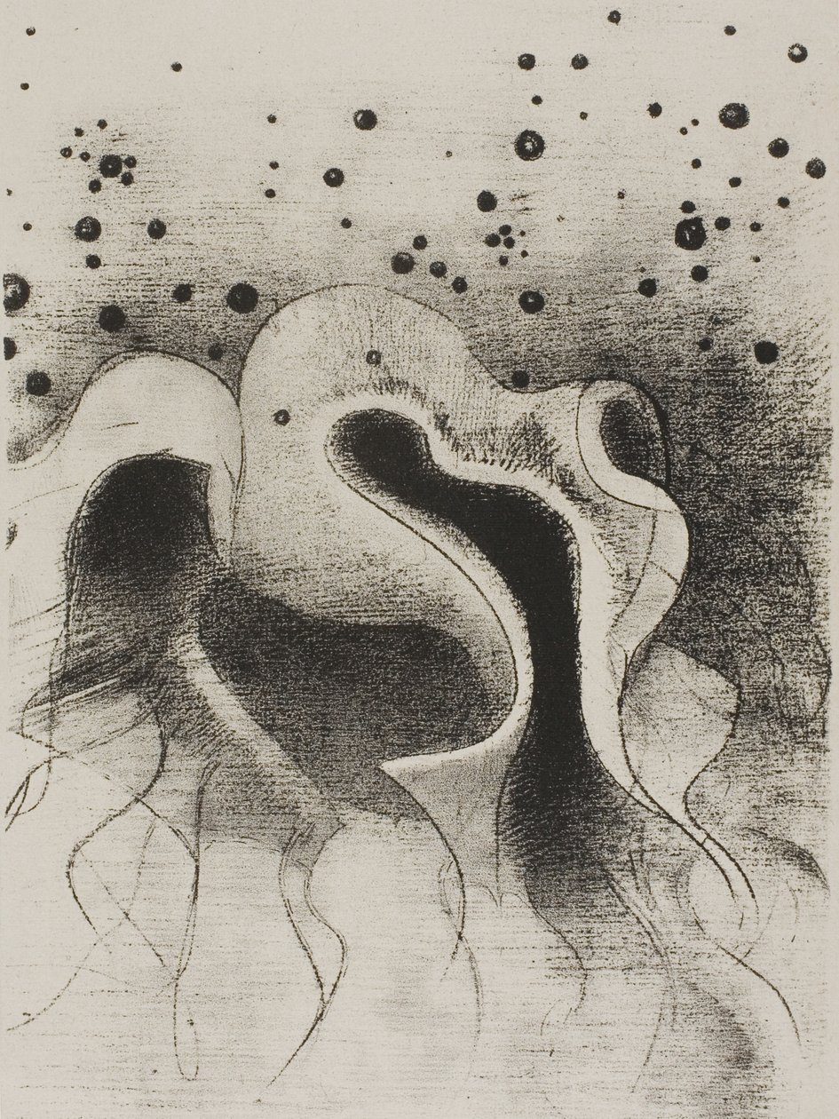 Deniz Canavarları, Deri Şişeler Gibi Yuvarlak, plaka 22 / 24 by Odilon Redon