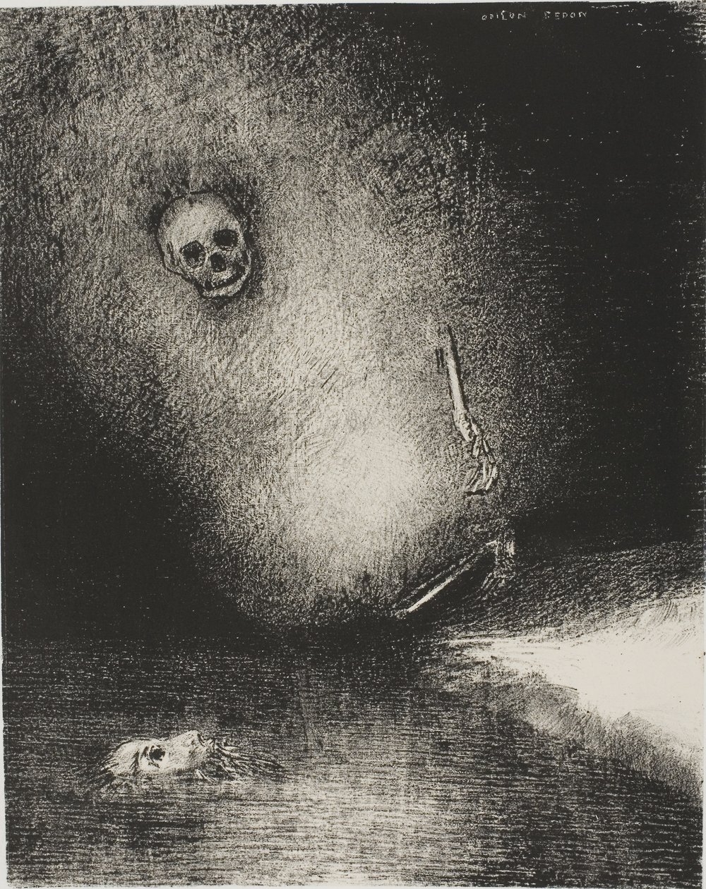 Jüriden Rüya Ölümle Sona Erdi by Odilon Redon