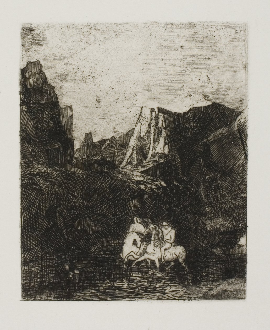 İki Küçük Atlı by Odilon Redon