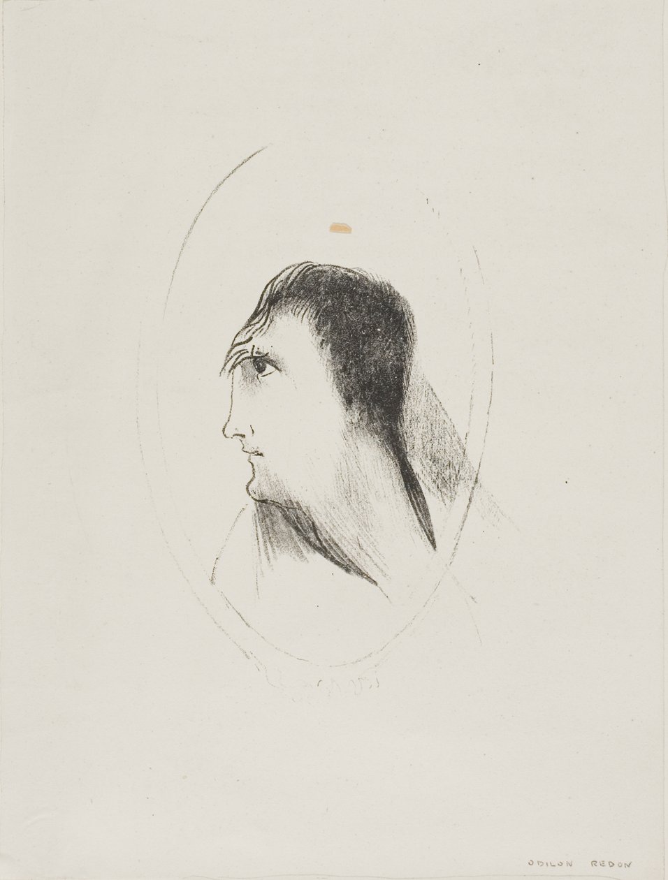 [The] Frontal [Kemiğin] Genişliği ve Düzlüğü, plaka 6 / 6 by Odilon Redon