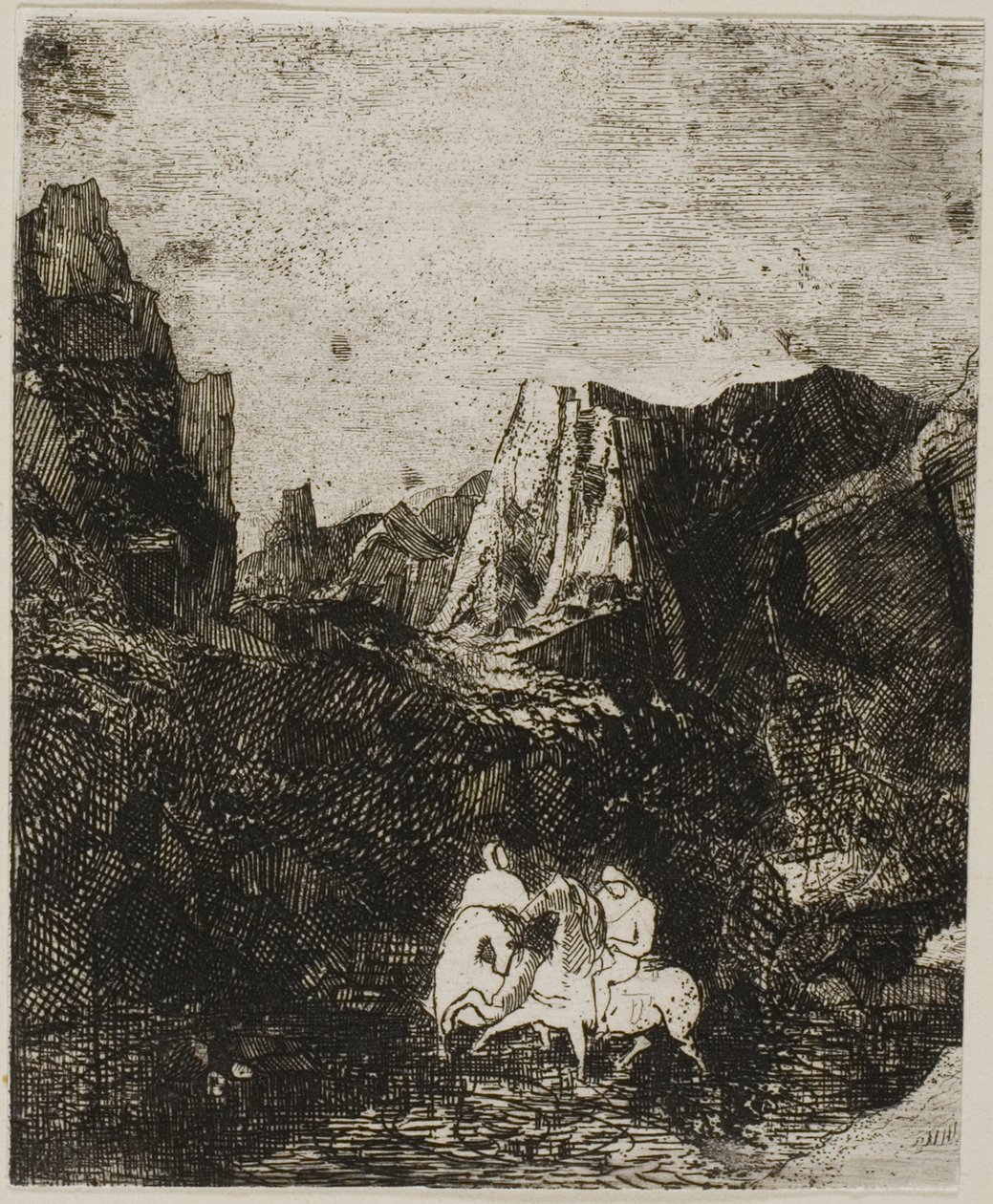 İki Küçük Atlı by Odilon Redon