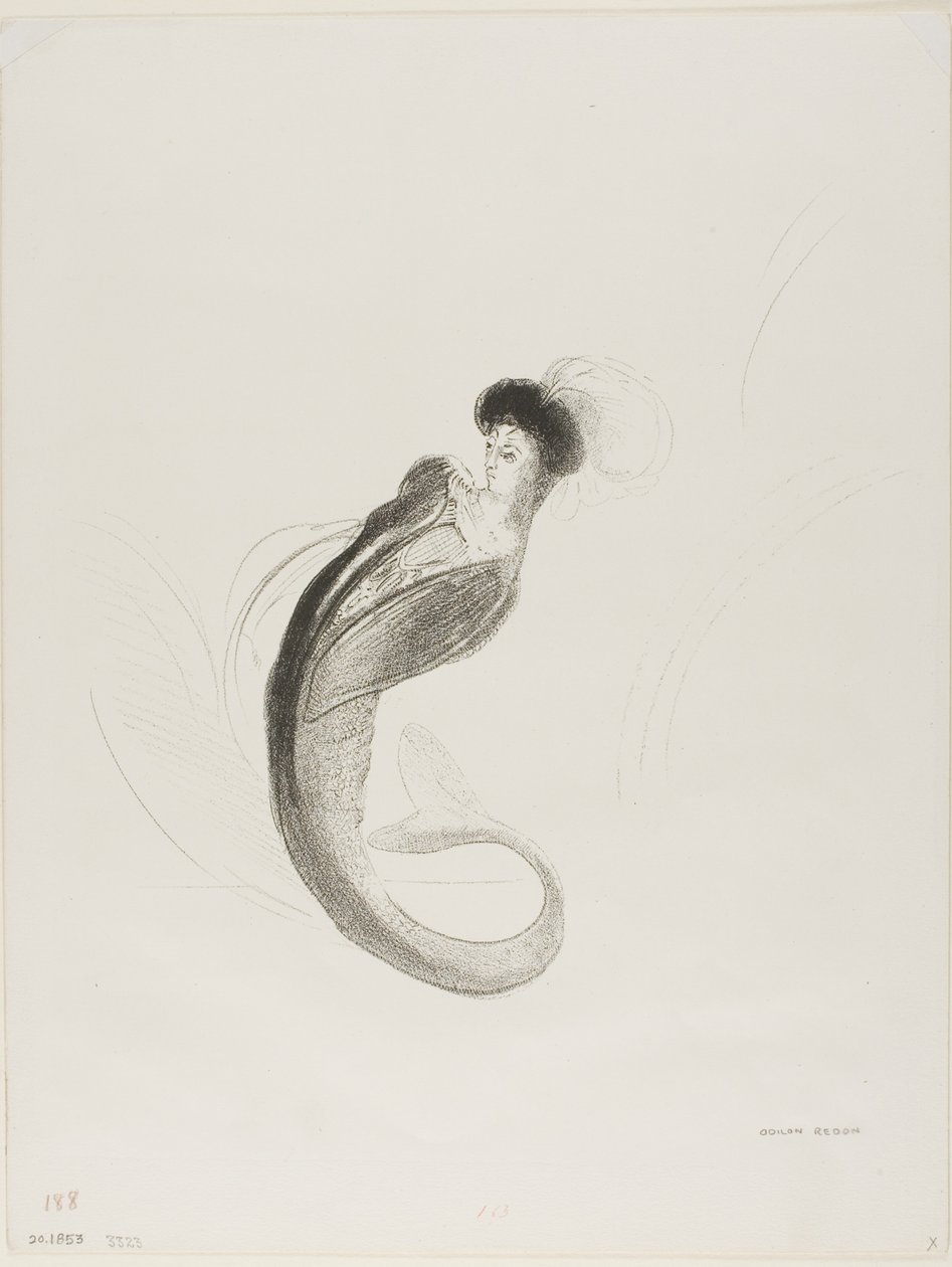 Adsız Deneme Litografisi by Odilon Redon
