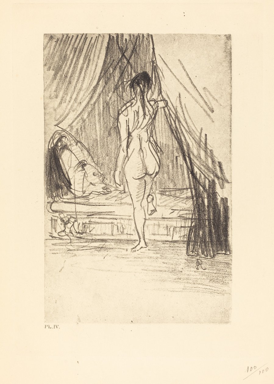 Volupte, Fantome Elastique! (Zevk, elastik hayalet!) by Odilon Redon