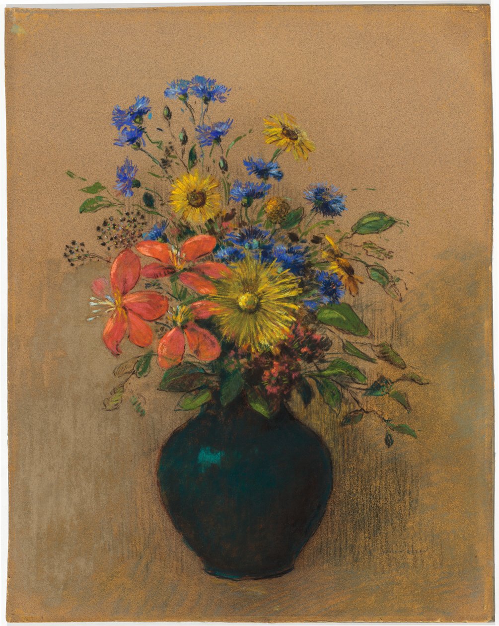 kır çiçekleri by Odilon Redon