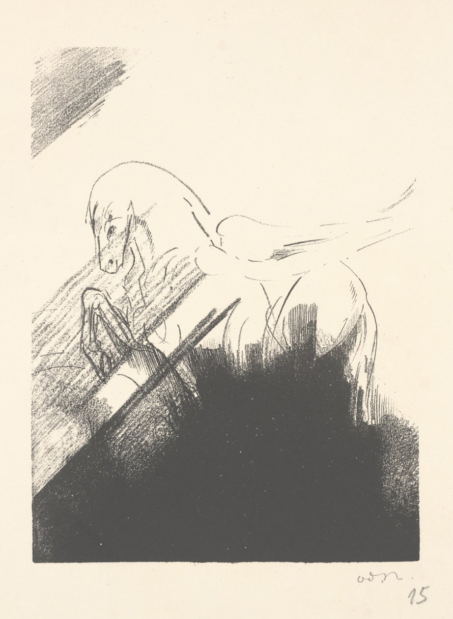 Kanatlı at by Odilon Redon