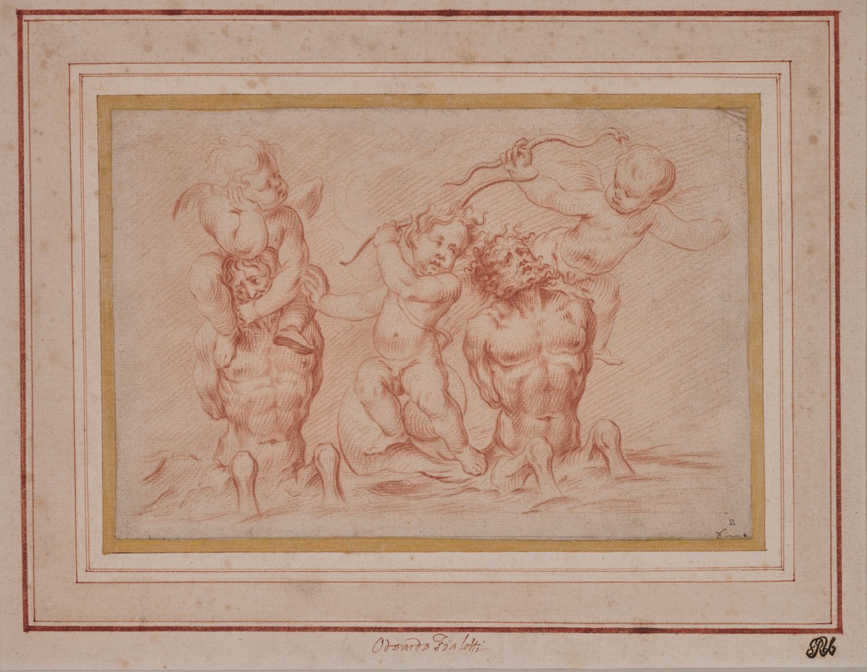 Tritonlar ve Putti by Odoardo Fialetti