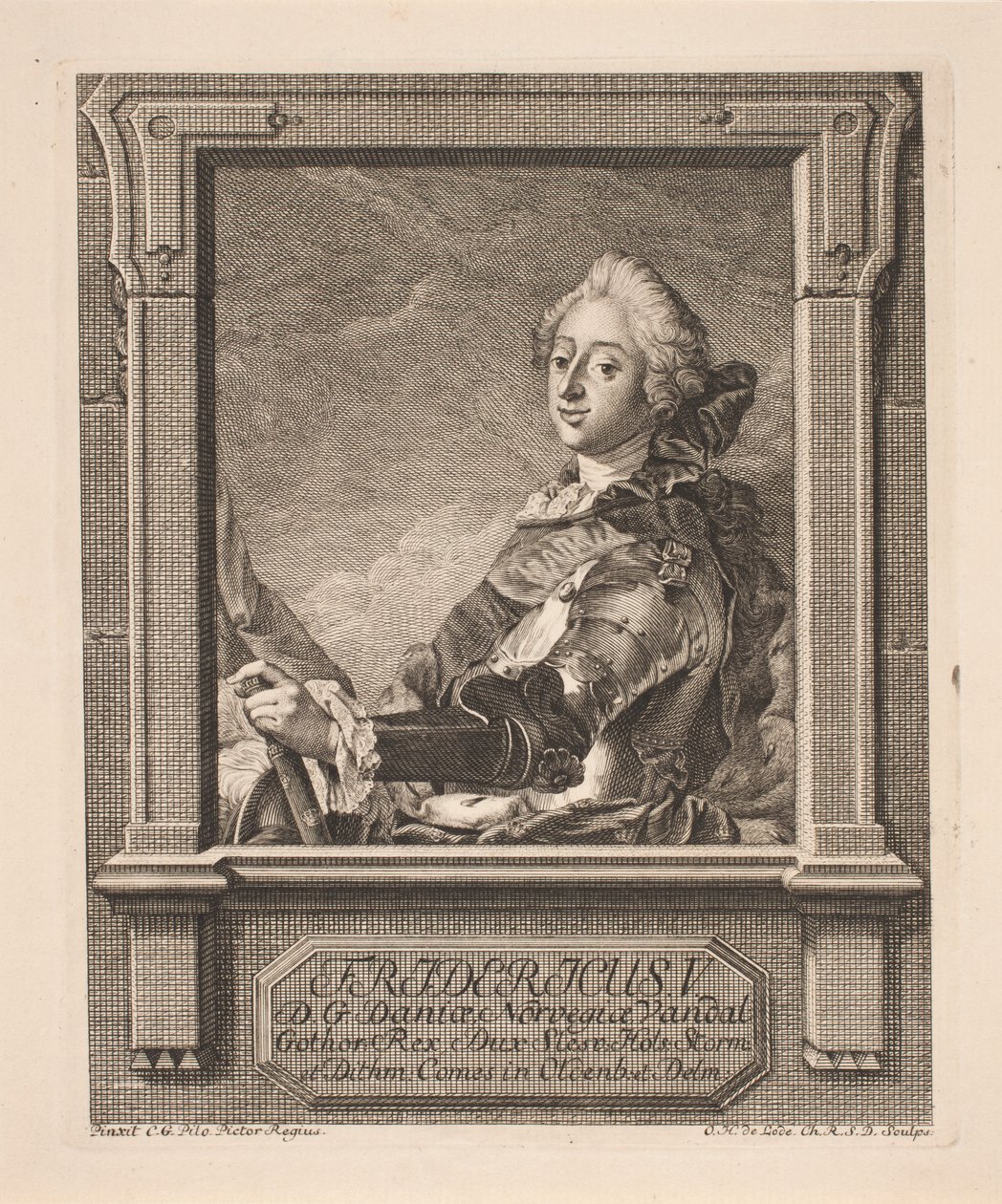 baskılar olarak Frederik V by Odvardt Helmoldt de Lode