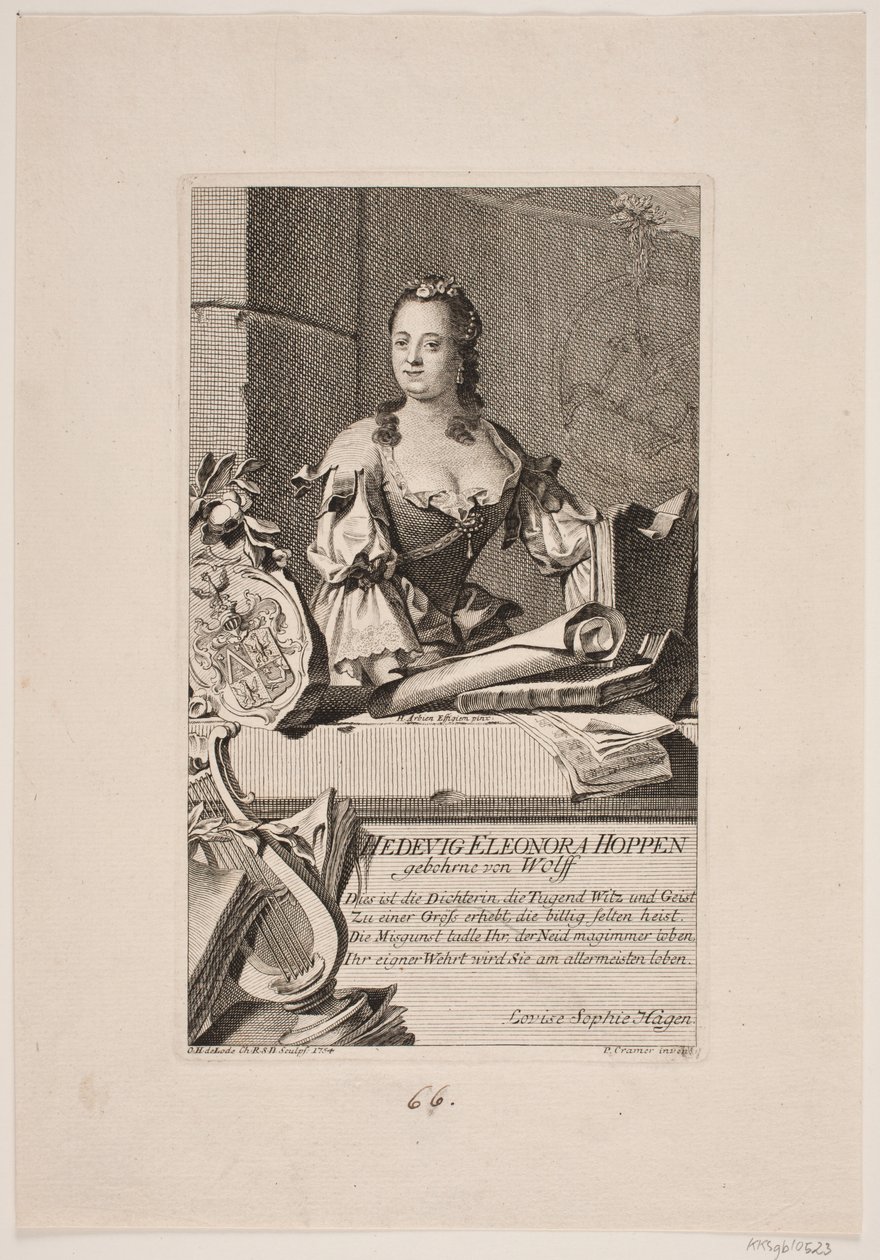 Hedvig Eleonora Hoppe by Odvardt Helmoldt de Lode