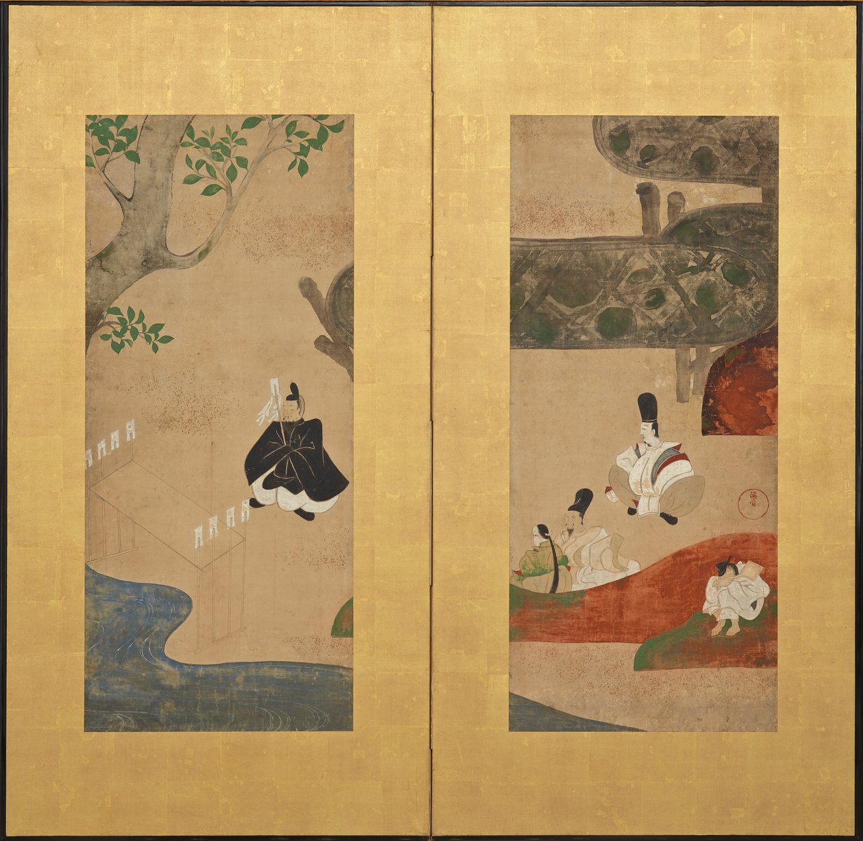 Bir Şinto töreni by Ogata Kenzan