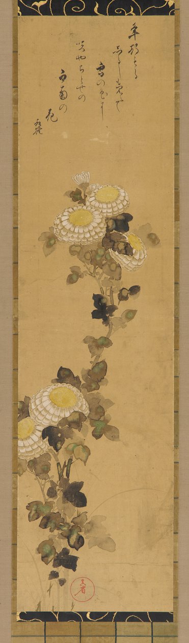 Krizantemler, 18.-19. yüzyıl. by Ogata Kenzan