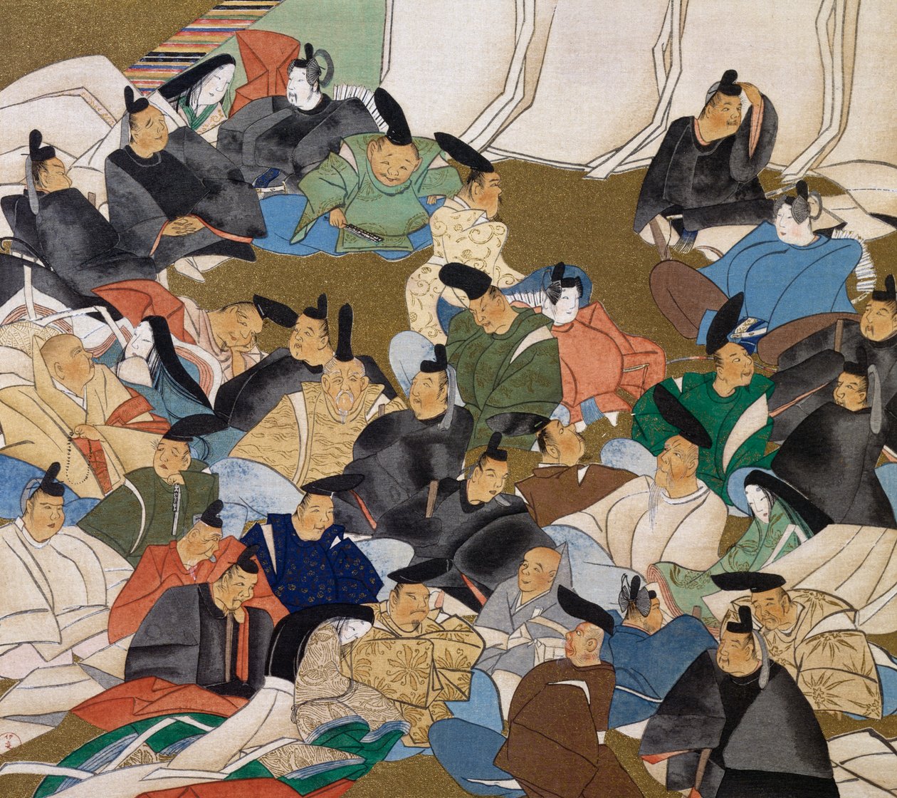 36 şair, kağıt üzerine resim Ogata Korin (1658-1716), Japonya, Edo dönemi by Ogata Korin
