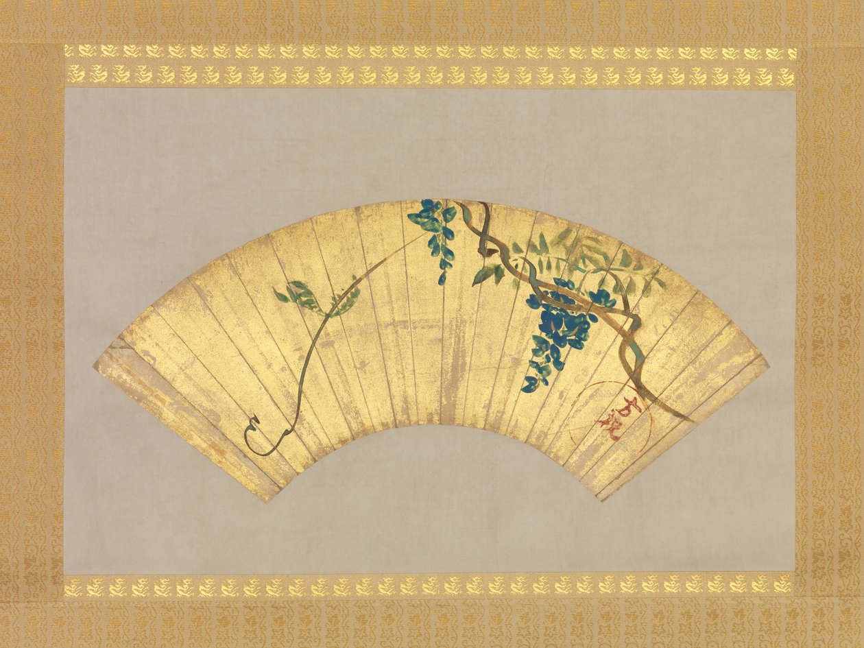 Wisteria, 17-18. yüzyıl. by Ogata Korin