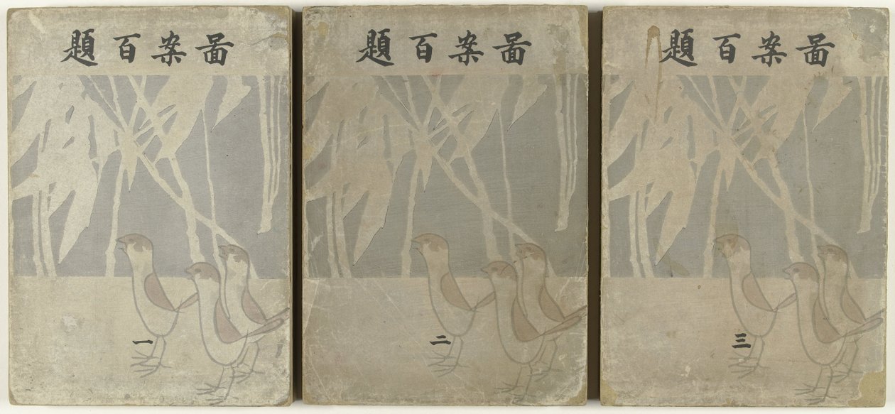 Yüz tasarım Zuan hyakudai (nesne üzerindeki başlık) by Ogino Issui