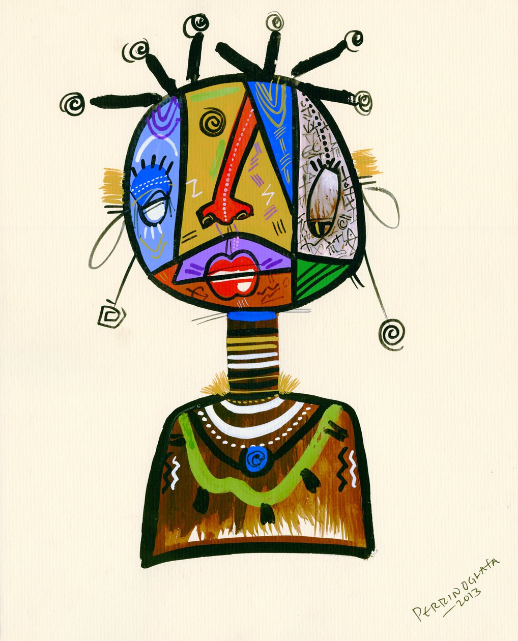 Hizmetçim gibi iyi görünüyorsun, 2013 by Oglafa Ebitari Perrin