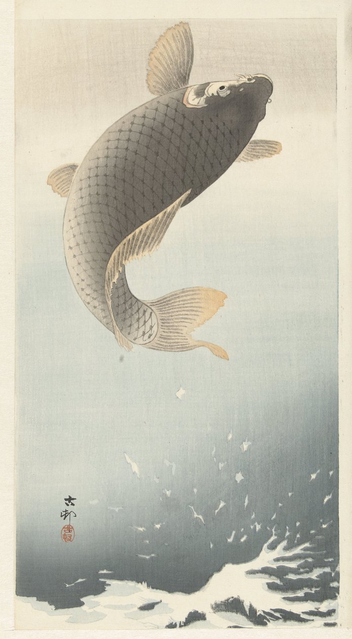 Sazan by Ohara Koson
