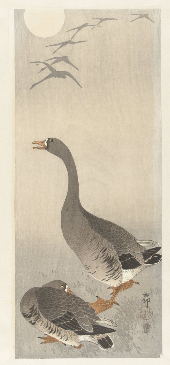iki kaz by Ohara Koson