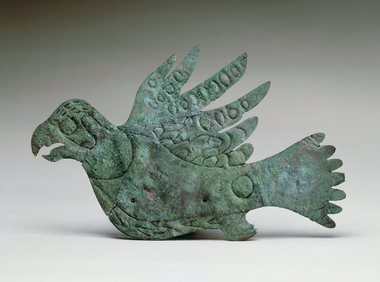 Falcon kesme, 200 BC-100 AD (bakır) by Ohio Hopewell culture