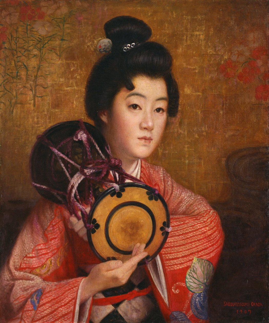 Bir Bayan Portresi by Okada Saburosuke