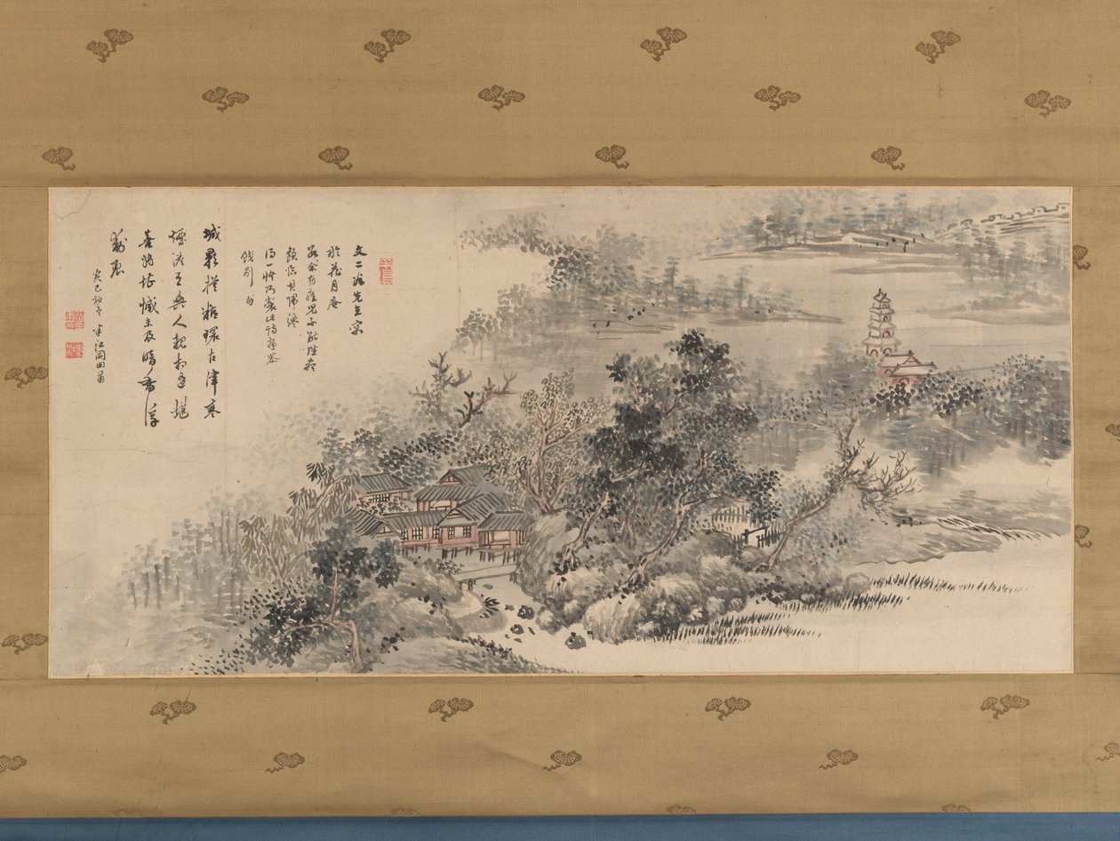 Farewell Gift to Tani Bunji, 1833. by Okada Hanko