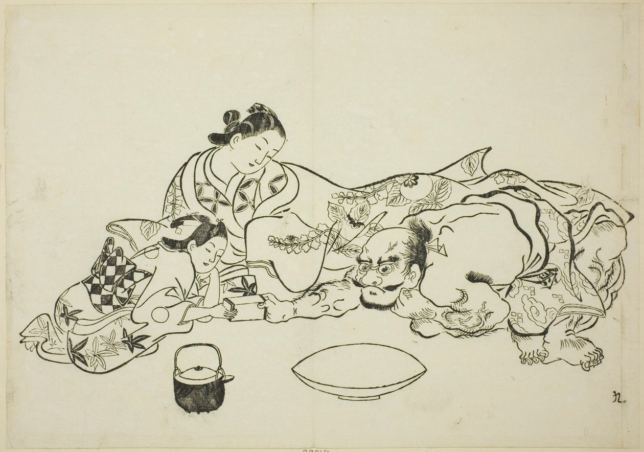 Bir güç denemesi, hayır. 12 baskılık bir diziden 9 by Okumura Masanobu
