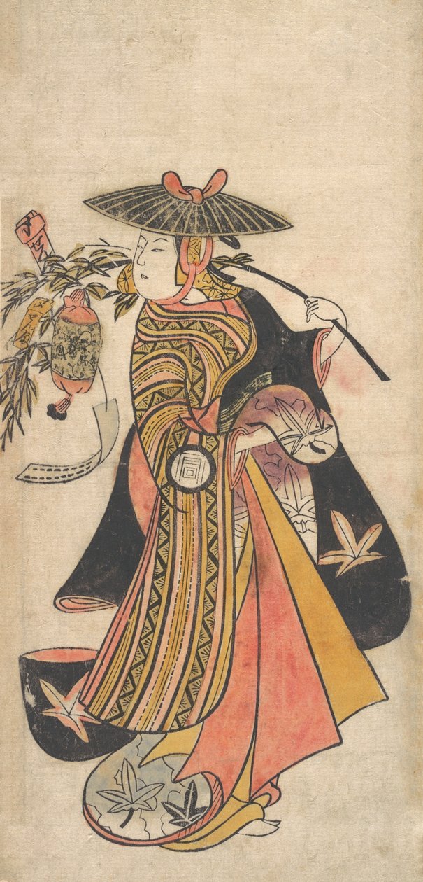 A c ve r Sanogawa Ichimatsu 1722-1763 Bir okul r elle balık avı olarak Tanabata festivalinin yer valsi, değil mi? .. .. .. , sivrisinek. 1730. by Okumura Toshinobu