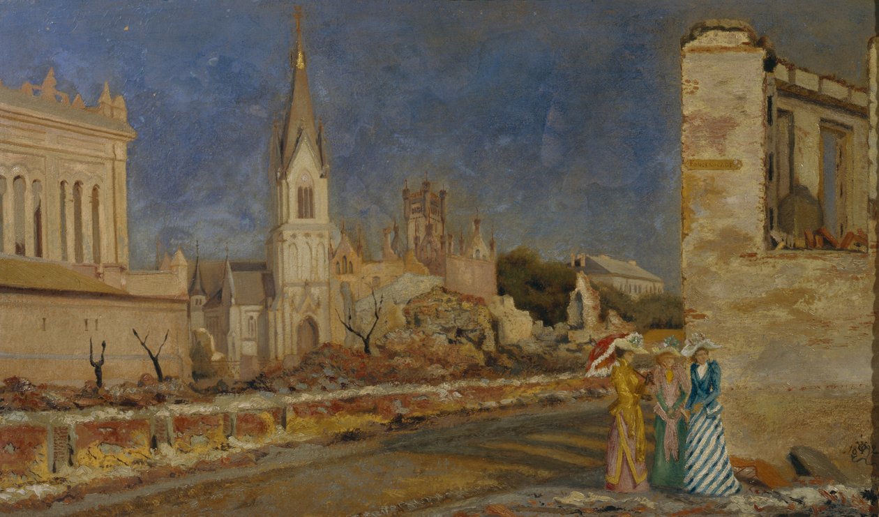 Yangından sonra Kristiansand by Olaf Isaachsen