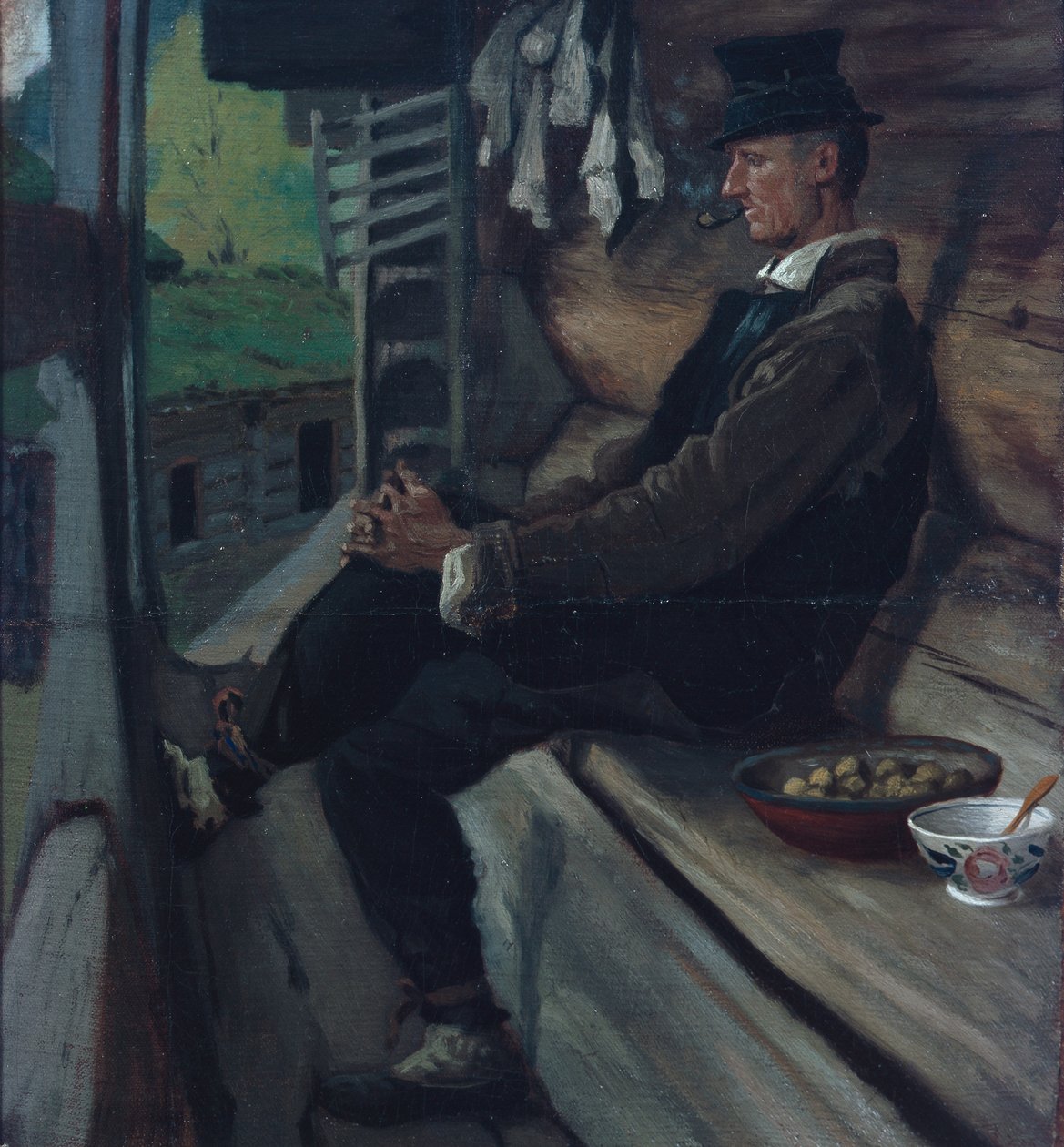İsimsiz (tuval üzerine yağlı boya) by Olaf Isaachsen